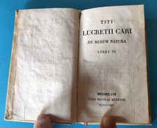 LUCREZIO CARO,DE RERUM NATURA
