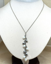 COLLANA ZOPPINI IN ARGENTO CON PERLE VERE DI FIUME E ARGENTO