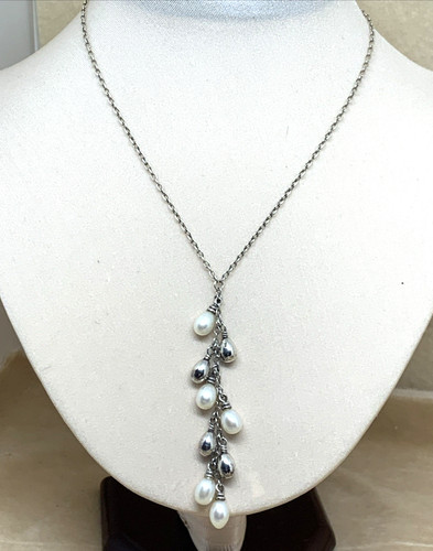 Collana zoppini argento con - collana,