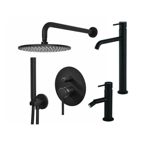 Set miscelatore lavabo alto