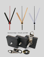 Movimento al quarzo silenzioso con set di lancette 9 cm nero bianco oro - movimento senza ticchettio