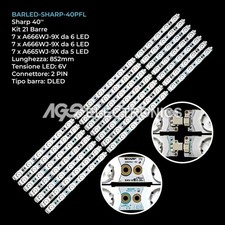 KIT 21 BARRE STRIP 17 LED TV