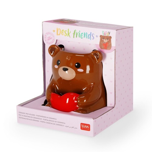 Portapenne ceramica teddy - in,