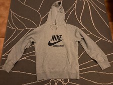 NIKE SPORTSWEAR felpa con cappuccio hoodie  grigia Tg.M ORIGINALE TASCA FRONTALE