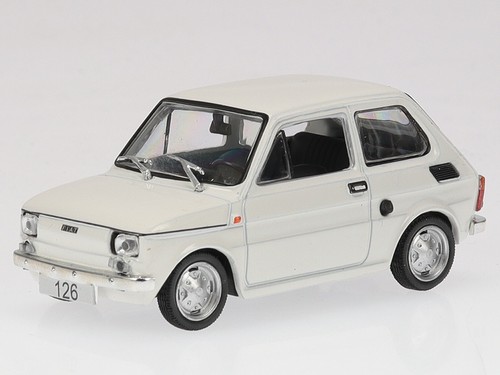Fiat 126 1972 bianco modello