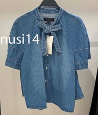 ZARA CAMICIA CRAVATTA DENIM