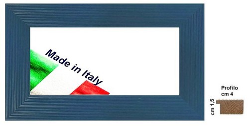 Cornice blu avio righe in - cornice, righe,in