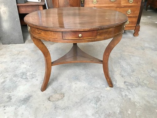 Tavolo rotondo carlo noce - x,
