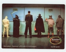 Pubblicità bagno Halloween europeo birra Heineken - grande calamita frigo - 