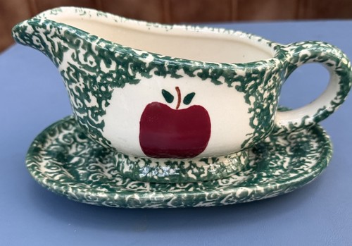 Splatterware spugnato verde