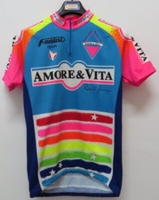 AMORE VITA FANINI MAGLIA SHIRT MAILLOT VINTAGE JERSEY CICLISMO CYCLING ITALIA