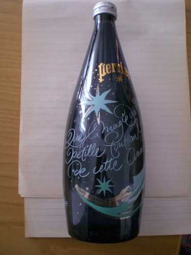 Bottiglia vetro acqua perrier - acqua,