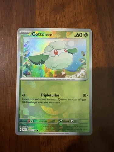 Carte pokémon cottonee - carte,