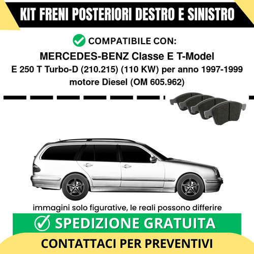 Pastiglie freno posteriori - pastiglie,