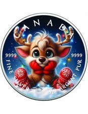 LITTLE REINDEER MAGIC 1 oz moneta argento 5$ Canada 2025