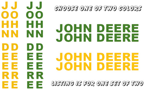 John deere lettering premium - john,