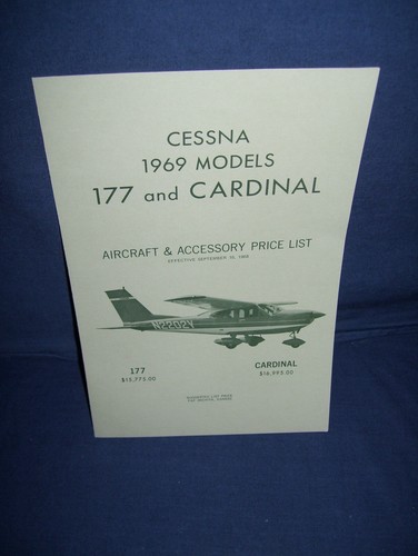 Listino prezzi vintage cessna - prezzi,