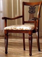 CAPOTAVOLA IN MASSELLO NOCE IMBOTTITA INTAGLIATA xSOGGIORNO-TAVOLO E715