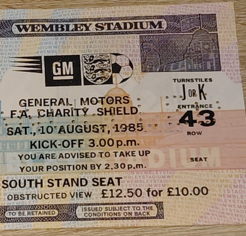 Biglietto stub everton - biglietto, v