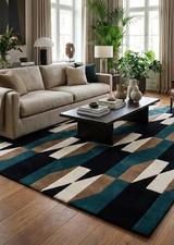 Tappeto moderno trapuntato a