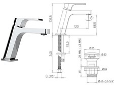 MONOCOMANDO LAVABO PAINI