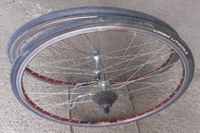 Coppia ruote 28" (622-13) bici corsa cerchi AMBROSIO mozzi SHIMANO ULTEGRA