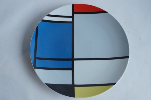 Plat porcelaine piet mondrian - piet,