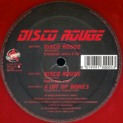 Disco rouge - rouge,
