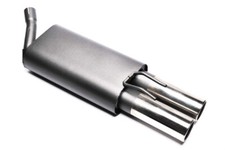 Scarico sportivo 2x76 mm tondo