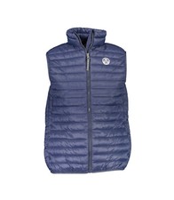 NORTH SAILS Giubbotto Smanicato Gilet Blu Logo Uomo Tg 2XL