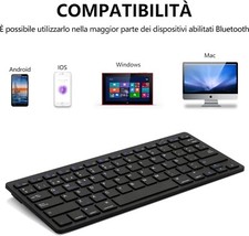 Mini Tastiera Slim Bluetooth