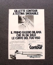 [GCG] M448 - Advertising Pubblicità - 1979 - GILLETTE CONTOUR  TESTINA SNODABILE