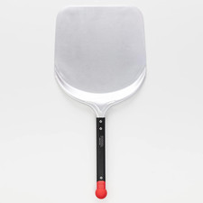 - Pala per Pizza Corta Professionale Rettangolare 30 Cm, in Alluminio E Con Mani