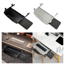 Vassoio per Tastiera Piattaforma Scorrevole Supporto Ergonomico Cassetto