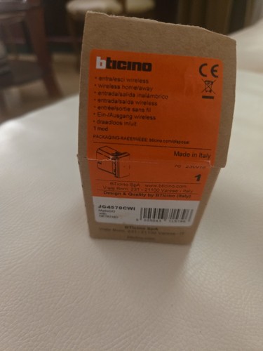 Bticino matix jg4570cwi - bticino,