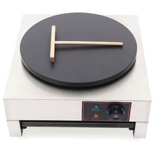 Crepiera Commerciale Elettrica Pancake Piastra Antiaderente Acciaio Inox