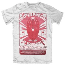 T-shirt bianca Led Zeppelin