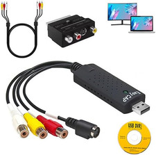 Convertitore Da VHS a Digitale, Convertitore Di Grabber Video, USB 2.0 Scheda Di