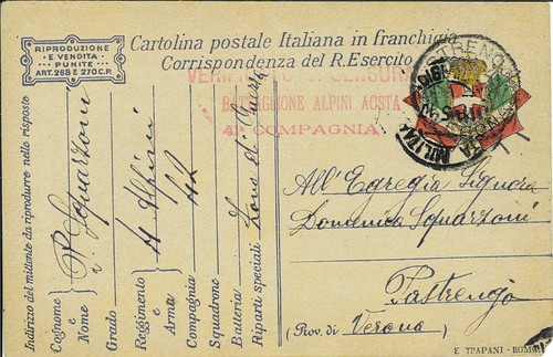 Cartolina franchigia - cartolina,