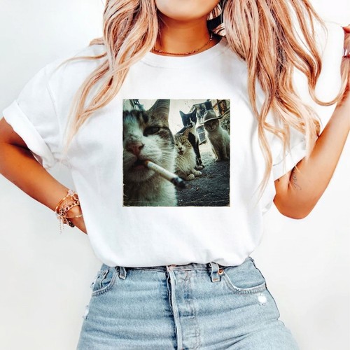 Shirt gatto fumante - t-shirt,