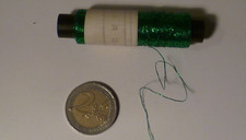 SPOLETTA FILO LAMINA LAME' VERDE SMERALDO 200 MT X RICAMO MAGLIERIA UNCINETTO