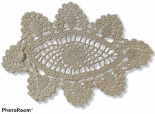 36466 Centrino d'epoca lavorato all'uncinetto (CROCHET) - vintage