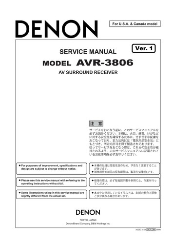 Manuale servizio - manuale,