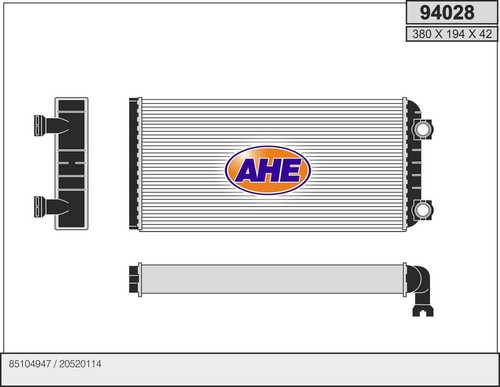 Radiatore stufa volvo fh - volvo, 16