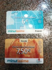 2 carte telefoniche (estere - Francia) - Carte Téléphonique Minutissime