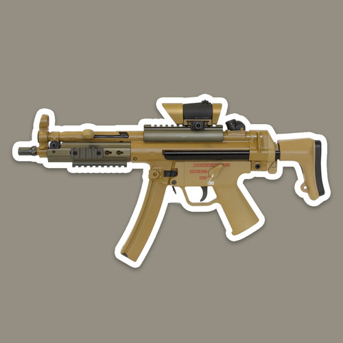 Ral mp5 adesivo - adesivo, pistola