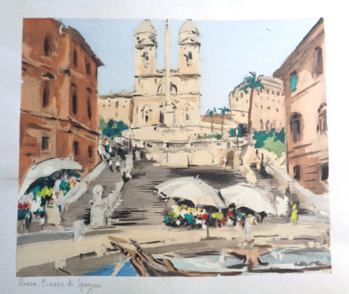 Quadro acquerello firmato