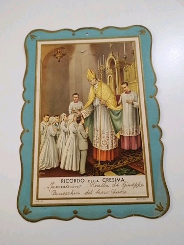 Raro ricordo della cresima - della, su