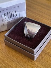 Anello Fidia Vintage In Argento  Massiccio Regolabile