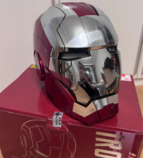 US! Maschera Casco Autoking Iron Man MK5 1/1 Indossabile Controllo Vocale Trasformazione Maschera